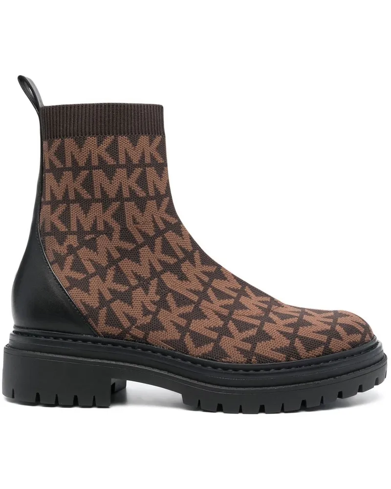 Michael Kors Comet Stiefeletten mit Logo - Braun Braun