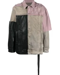 DRKSHDW by Rick Owens Jumbo Worker Jacke im Patchwork-Look Grau