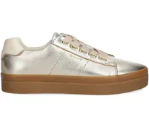 Ribbon Sneakers - Gold