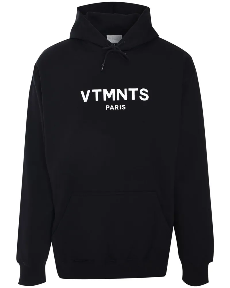 VTMNTS Hoodie mit Logo-Print Schwarz