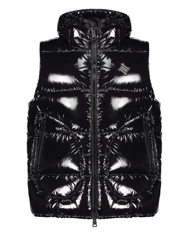 Herno hooded padded gilet - Schwarz Schwarz