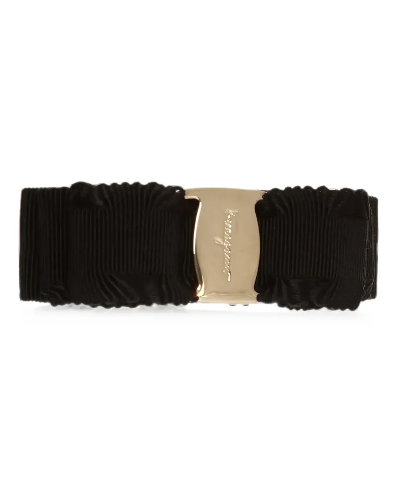 Ferragamo Haarspange mit Vara-Schleife - Schwarz Schwarz