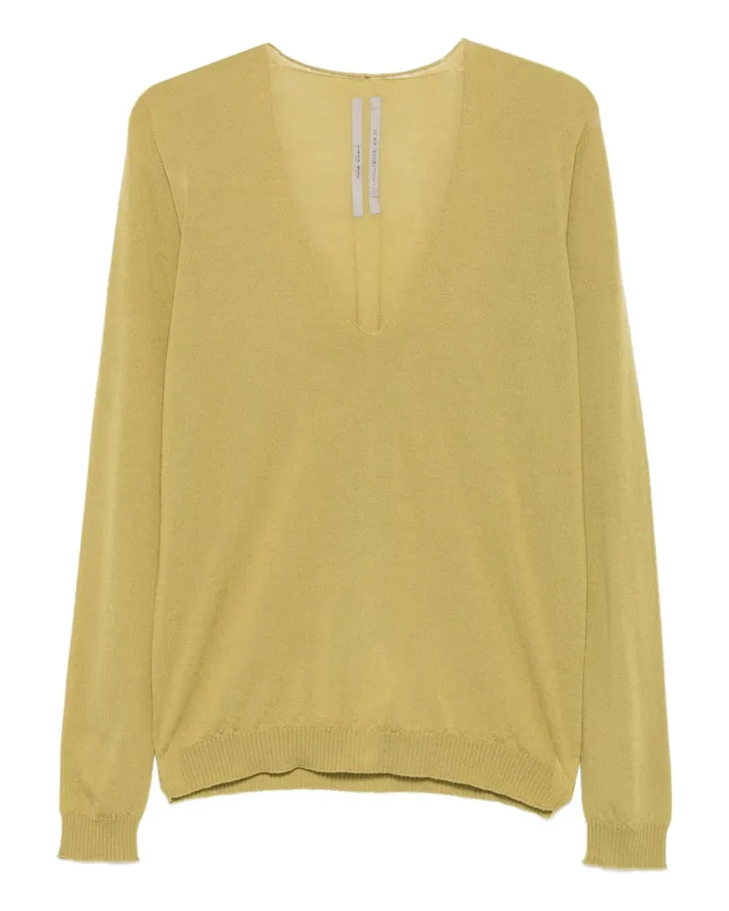 Rick Owens Pullover mit V-Ausschnitt - Grün Grün