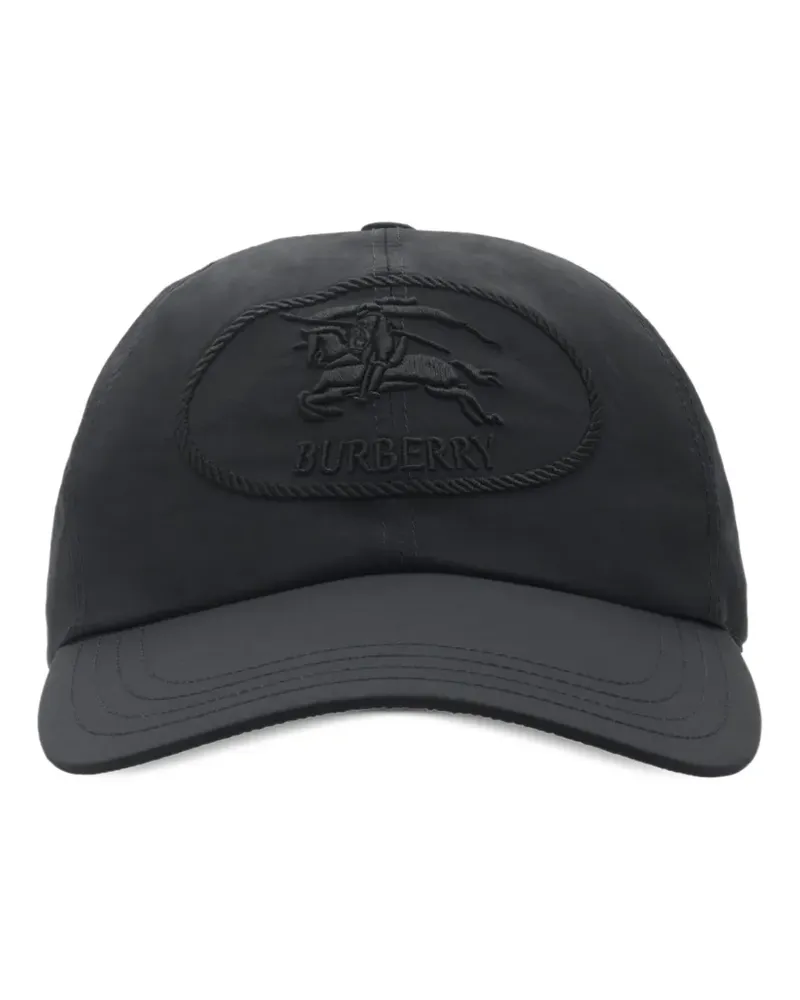 Burberry Baseballkappe mit Knight-Stempel - Schwarz Schwarz