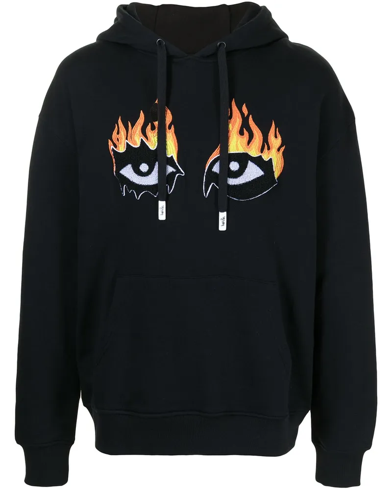 Haculla Hoodie mit grafischem Print Schwarz