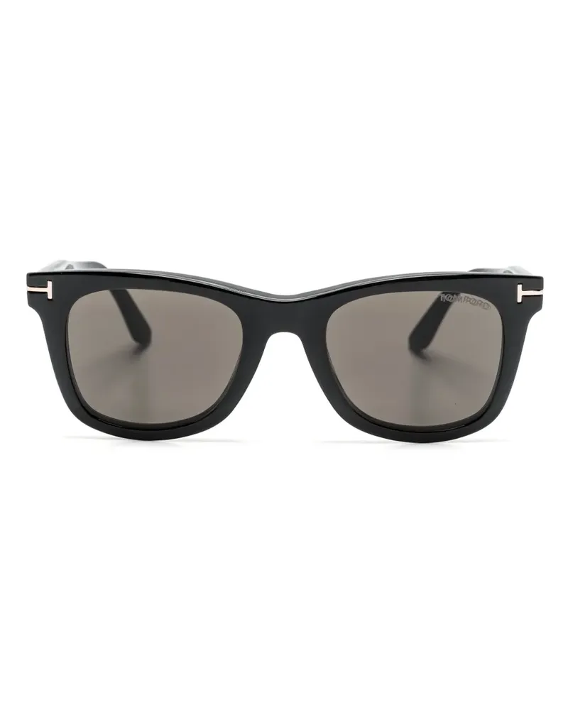 Tom Ford Brille mit getönten Clip-On-Gläsern - Schwarz Schwarz