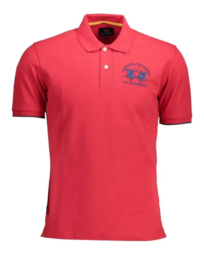 La Martina logo-embroidery polo shirt - Rot Rot