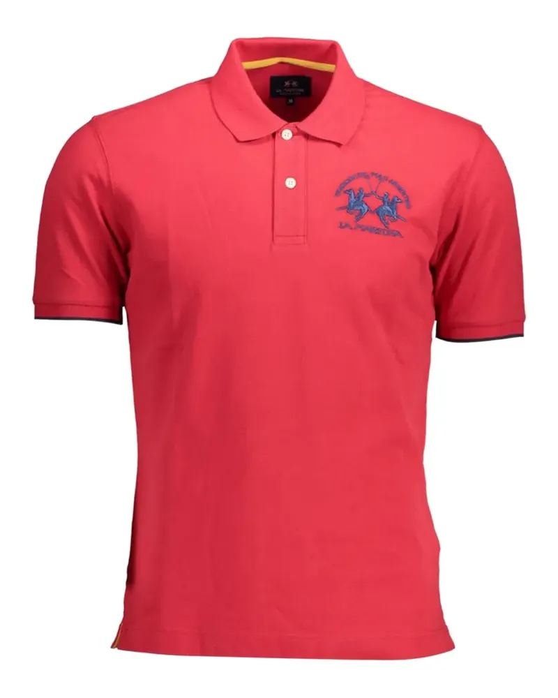 La Martina logo-embroidery polo shirt - Rot Rot