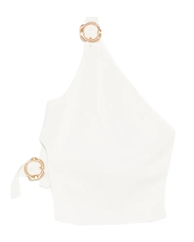 Cult Gaia Valeria One-Shoulder-Top mit Ringdetail - Weiß Weiß