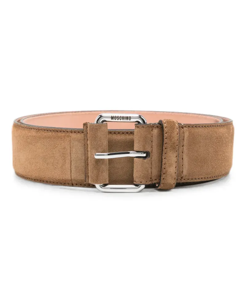 Moschino buckle-fastening belt - Braun Braun