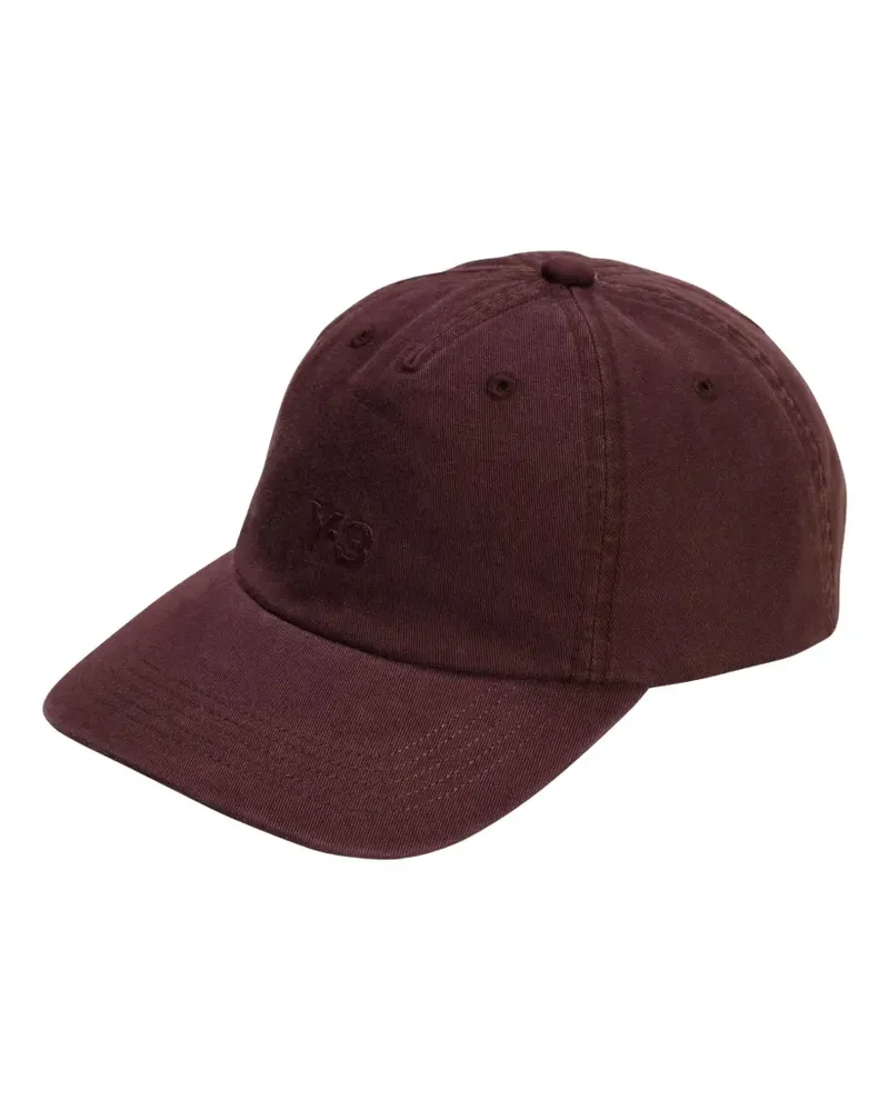 Y-3 embroidered-logo cotton dad cap - Braun Braun
