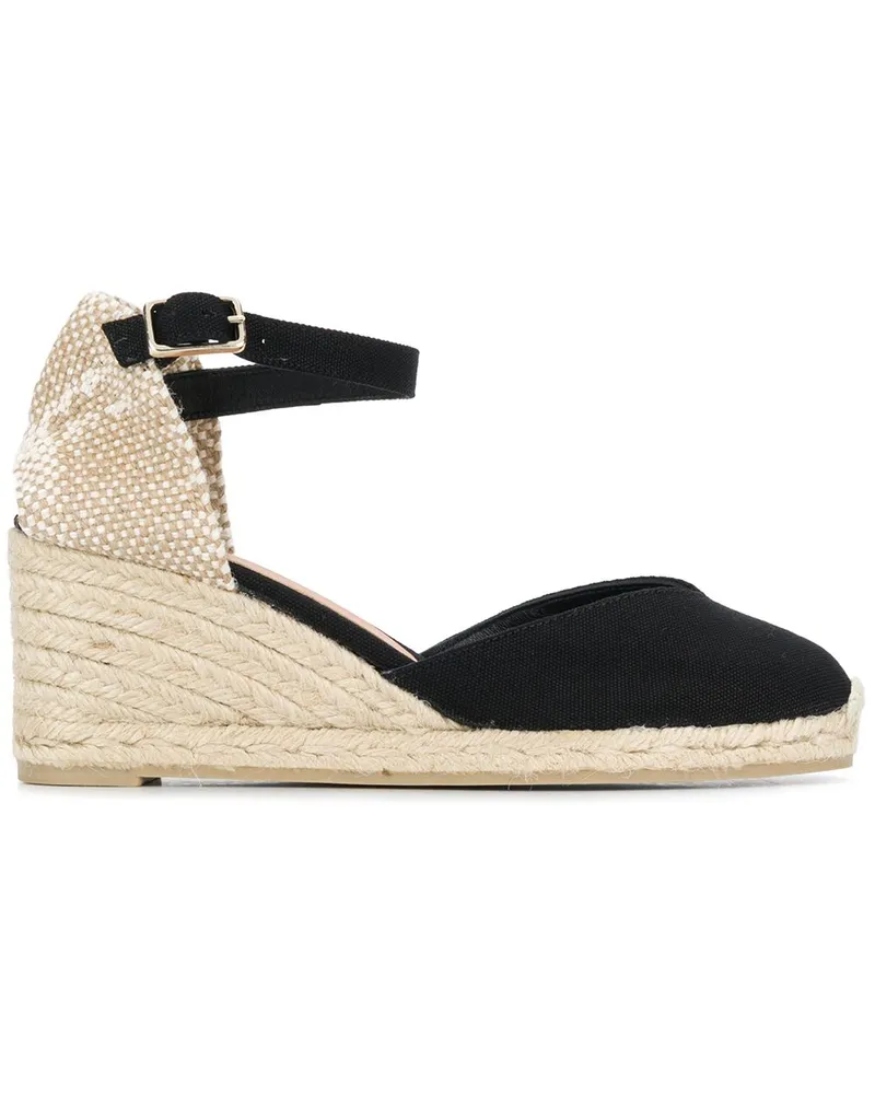 Castañer Wedge-Espadrilles - Schwarz Schwarz