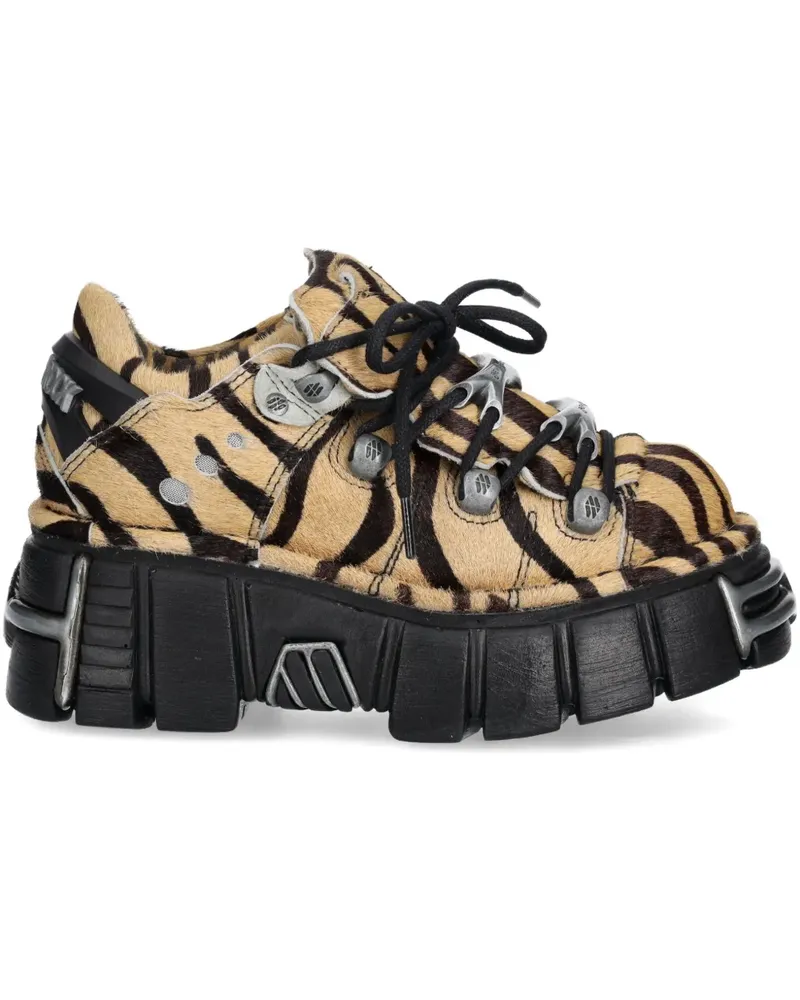 New Rock M-120N-C86 Sneakers mit Zebra-Print - Nude Nude