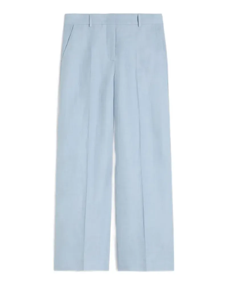 Max Mara Klassische Leinenhose - Blau Blau