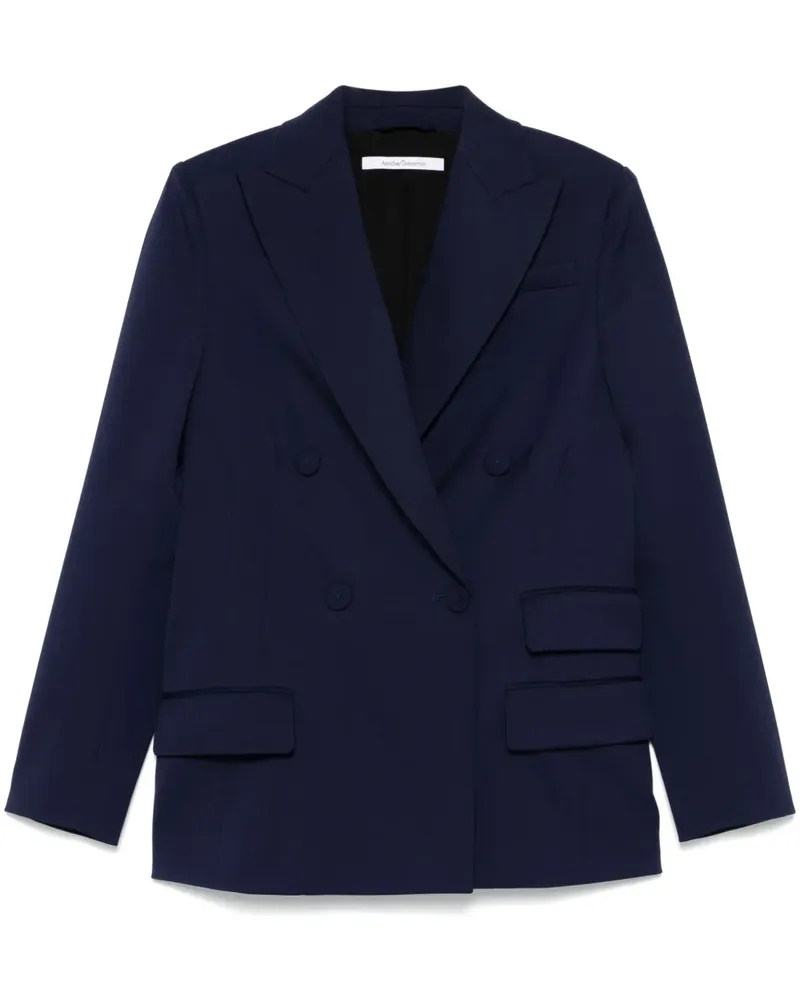Another Tomorrow Doppelreihiger Blazer - Blau Blau