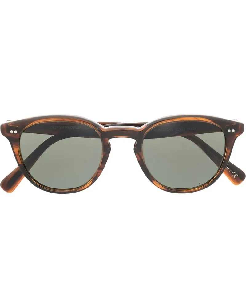 Oliver Peoples Sonnenbrille in Schildpattoptik - Braun Braun