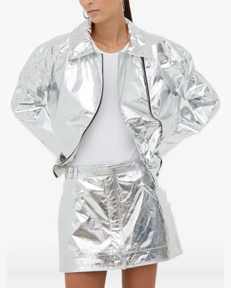 Stine Goya Rockey Jacke mit Reißverschluss - Silber Silber