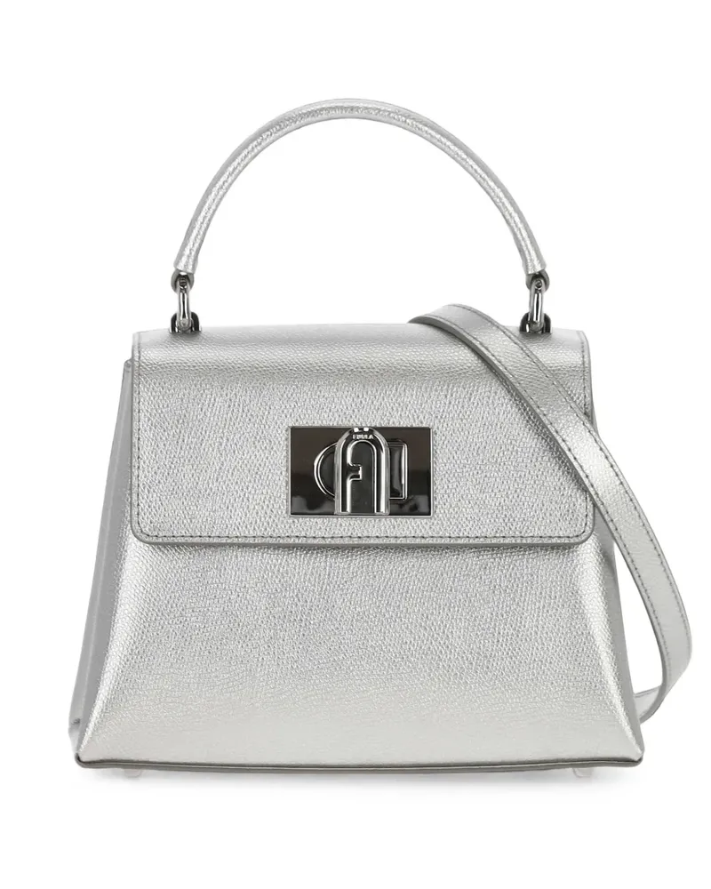 Furla Tote Bag mit Metallic-Effekt - Silber Silber
