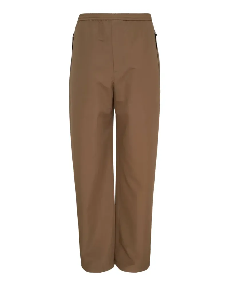 Jil Sander elasticated-waist trousers - Braun Braun