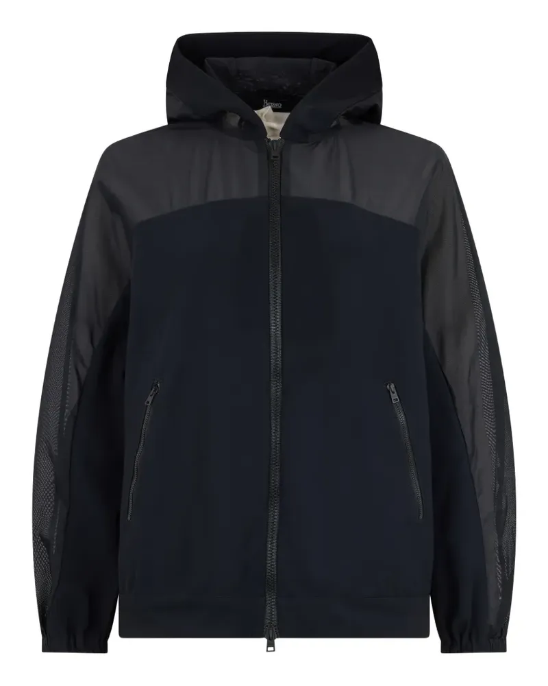 Herno zip-up hooded jacket - Schwarz Schwarz