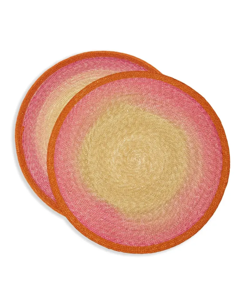 La DoubleJ Sunset Tischsets (2er-Set) - Rosa Rosa