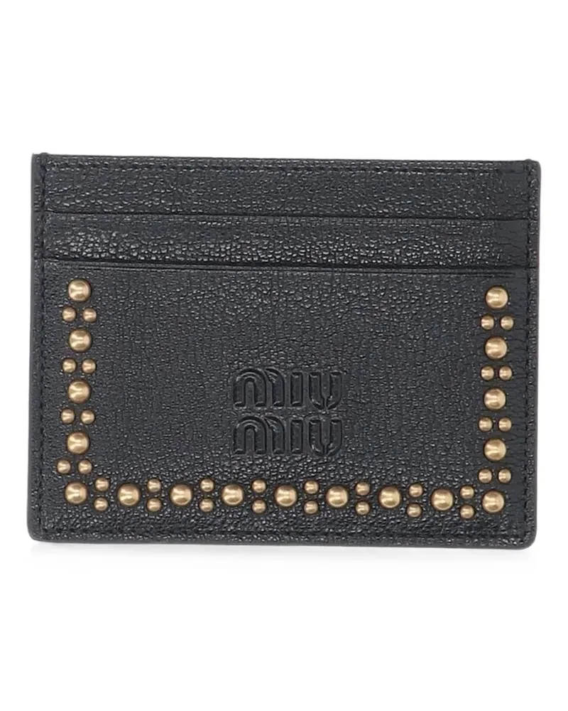 Miu Miu leather card holder - Schwarz Schwarz