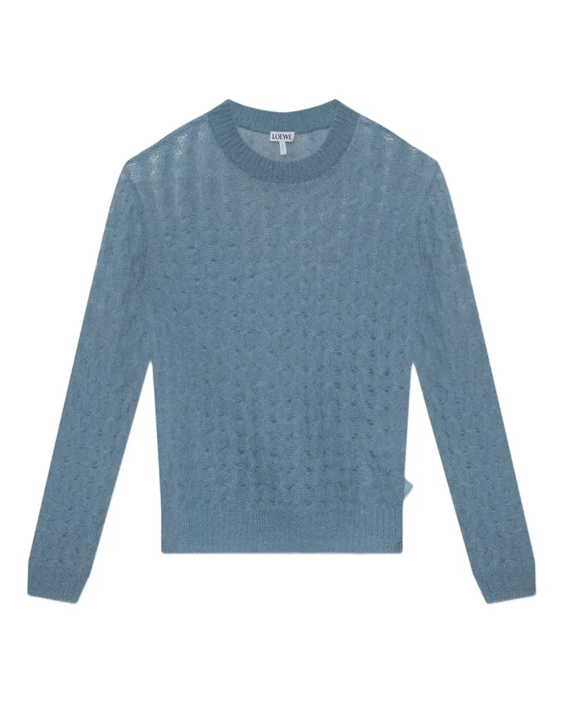 Loewe Pullover aus Mohairwollgemisch - Blau Blau