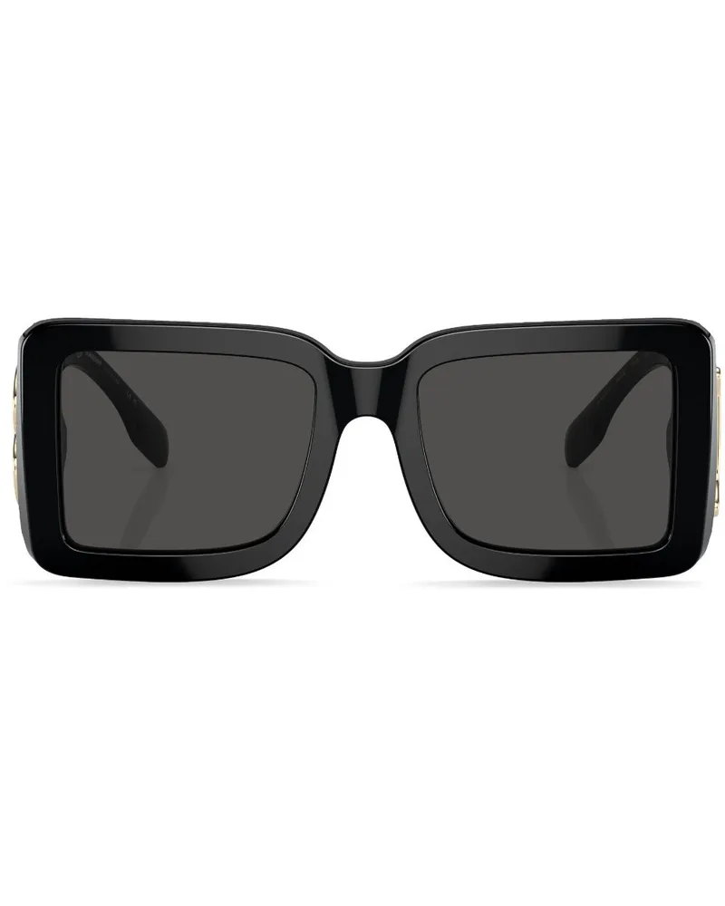 Burberry Sonnenbrille mit eckigem Gestell - Schwarz Schwarz