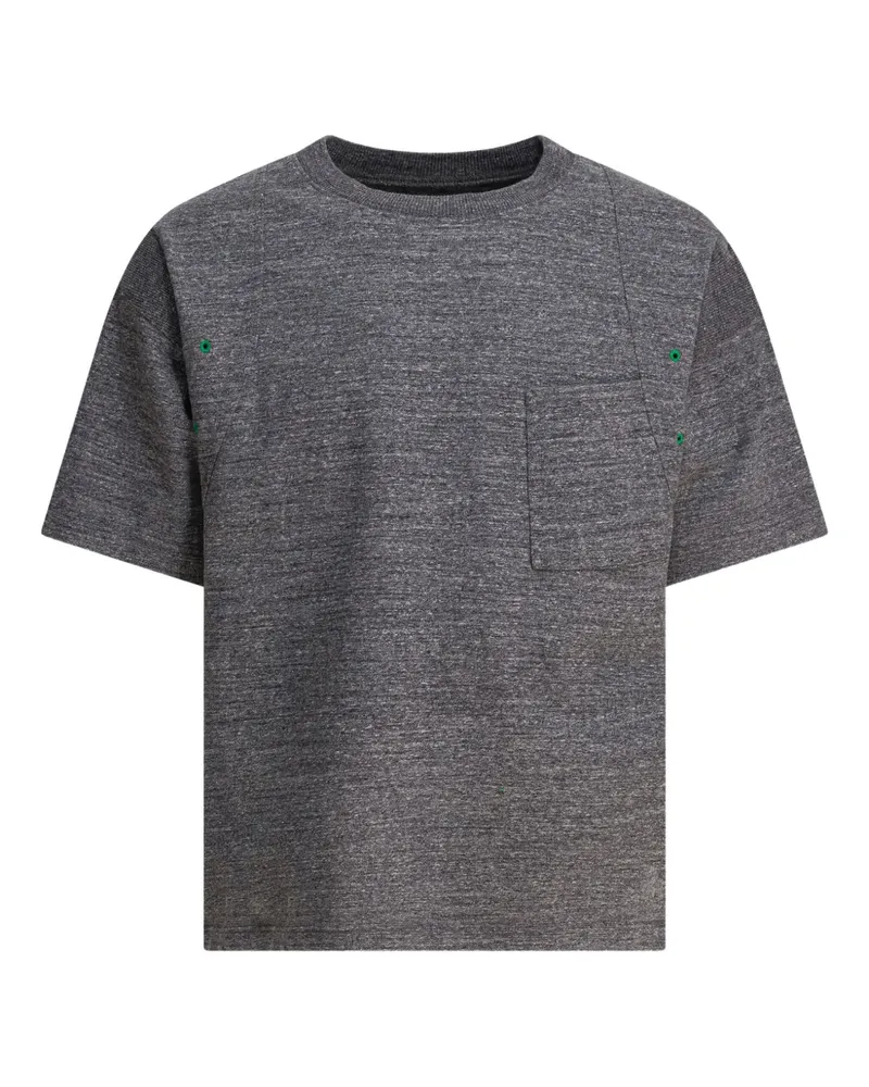 KAPITAL T-Shirt mit Taschendetail - Grau Grau