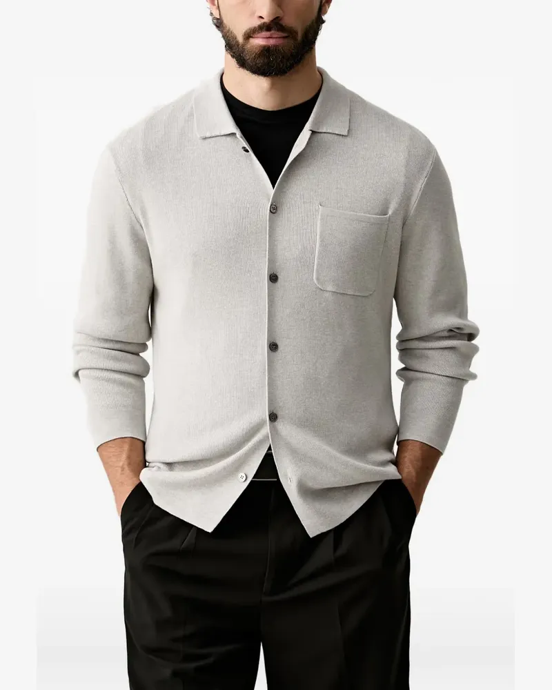 JOOP! Cardigan mit Brusttasche - Grau Grau