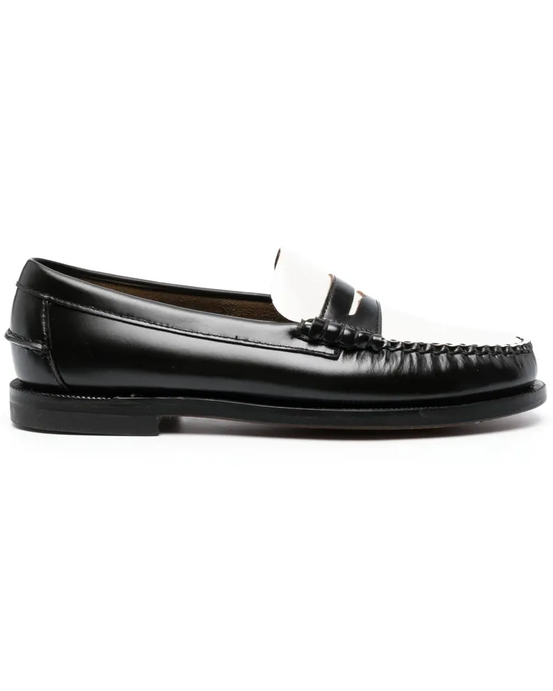 Sebago Zweifarbige Oxford-Schuhe - Schwarz Schwarz