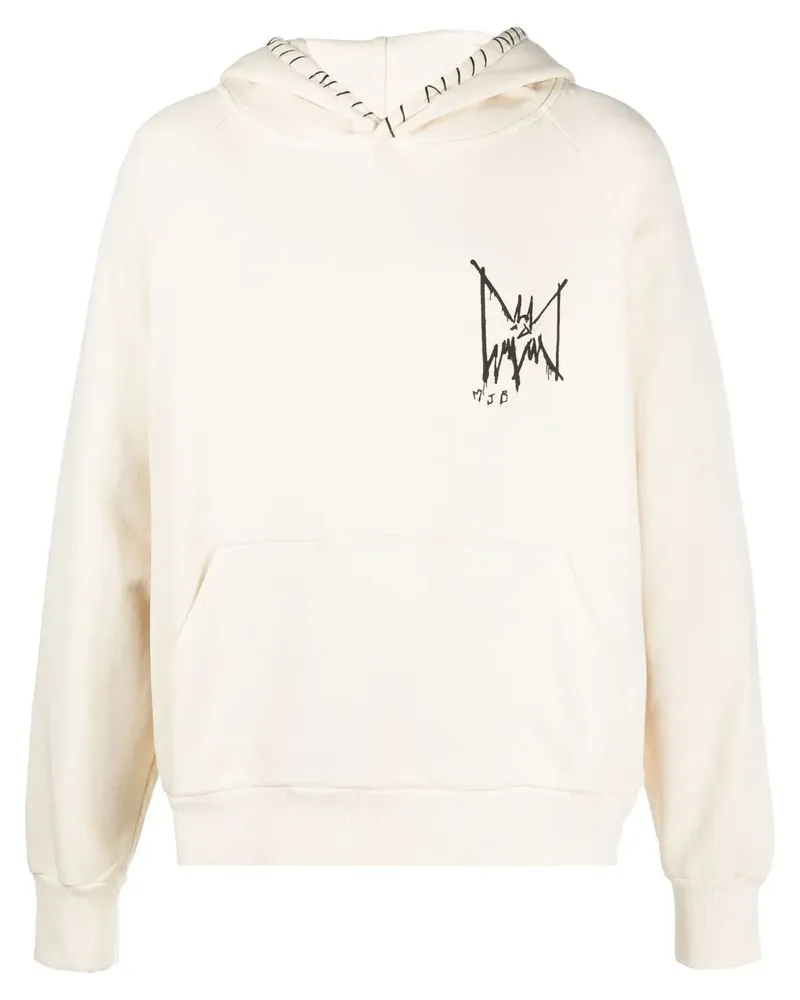 MJB Hoodie mit grafischem Print - Nude Nude