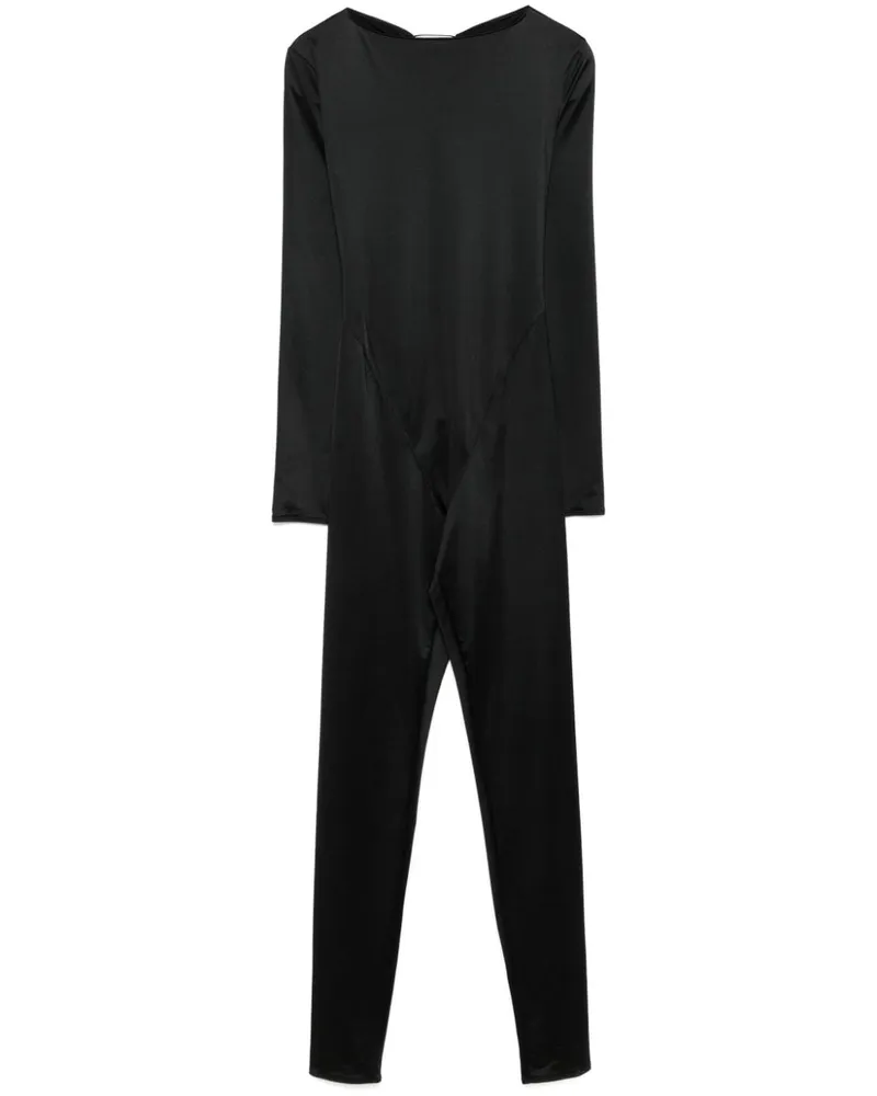 Maison Close Rückenfreier Jumpsuit - Schwarz Schwarz