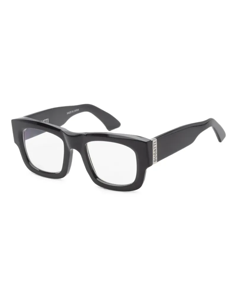 Bugatti Brille mit eckigem Gestell - Schwarz Schwarz