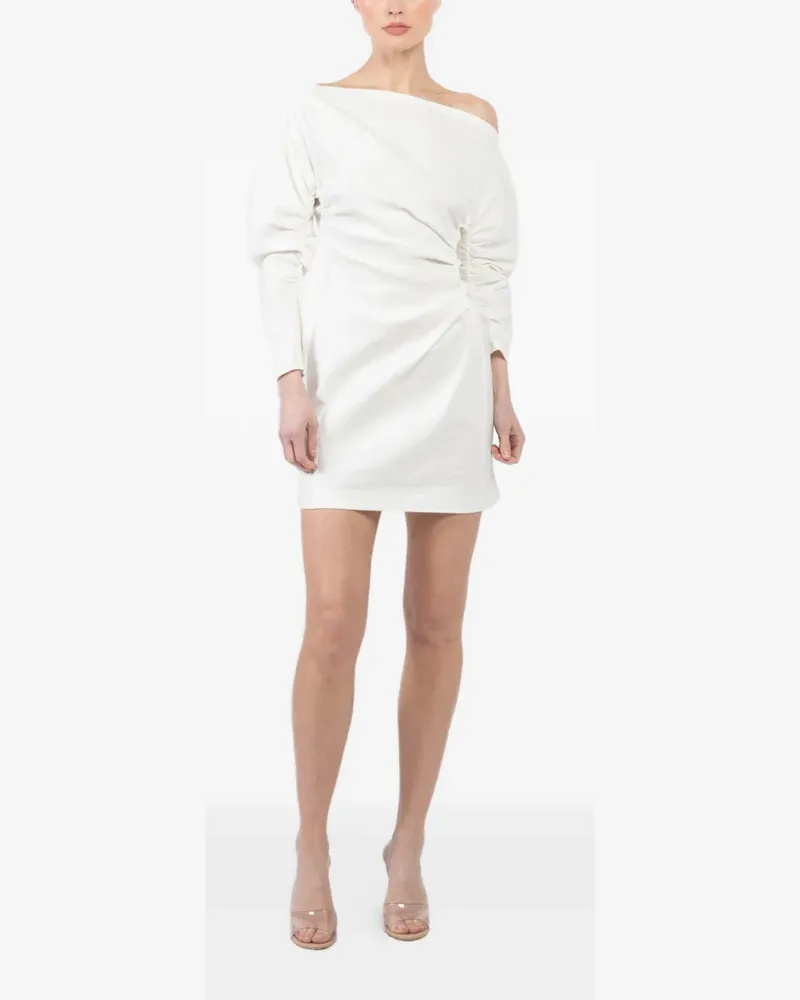 A.L.C. Sona one-shoulder gathered dress - Weiß Weiß