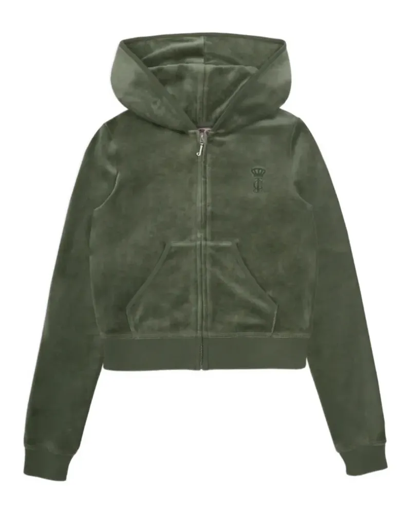 Juicy Couture Heritage Hoodie aus Velours - Grün Grün