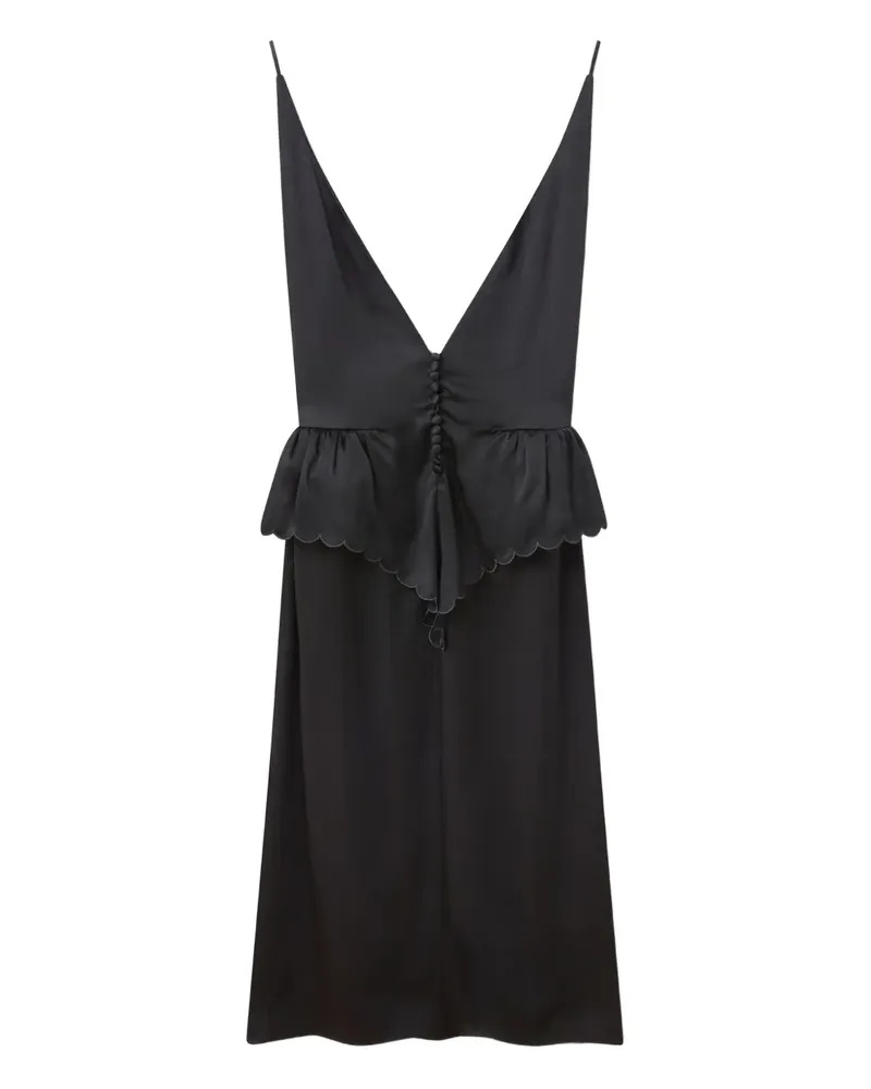 Stella McCartney Kleid mit V-Ausschnitt - Schwarz Schwarz