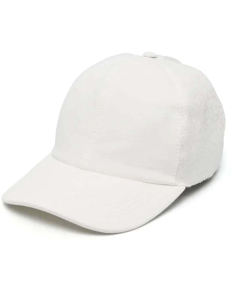 Brunello Cucinelli Baseballkappe mit Pailletten - Weiß Weiß