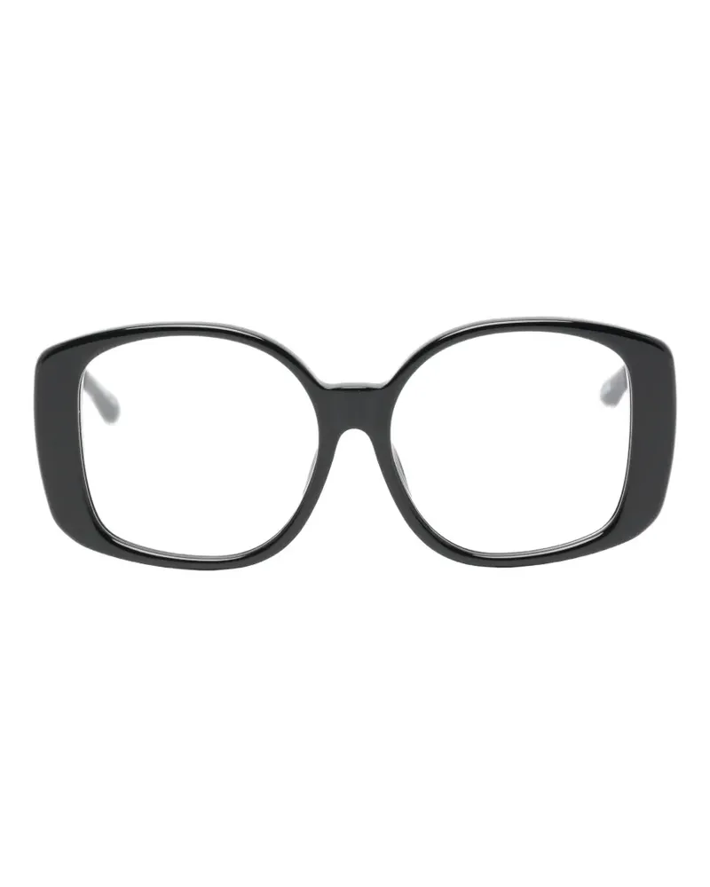 Linda Farrow Venus Brille mit Oversized-Gestell - Schwarz Schwarz