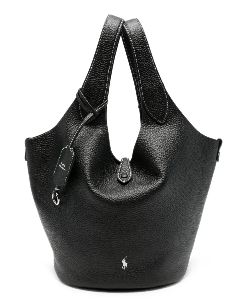 Ralph Lauren Tote Bag mit Logo-Stickerei - Schwarz Schwarz