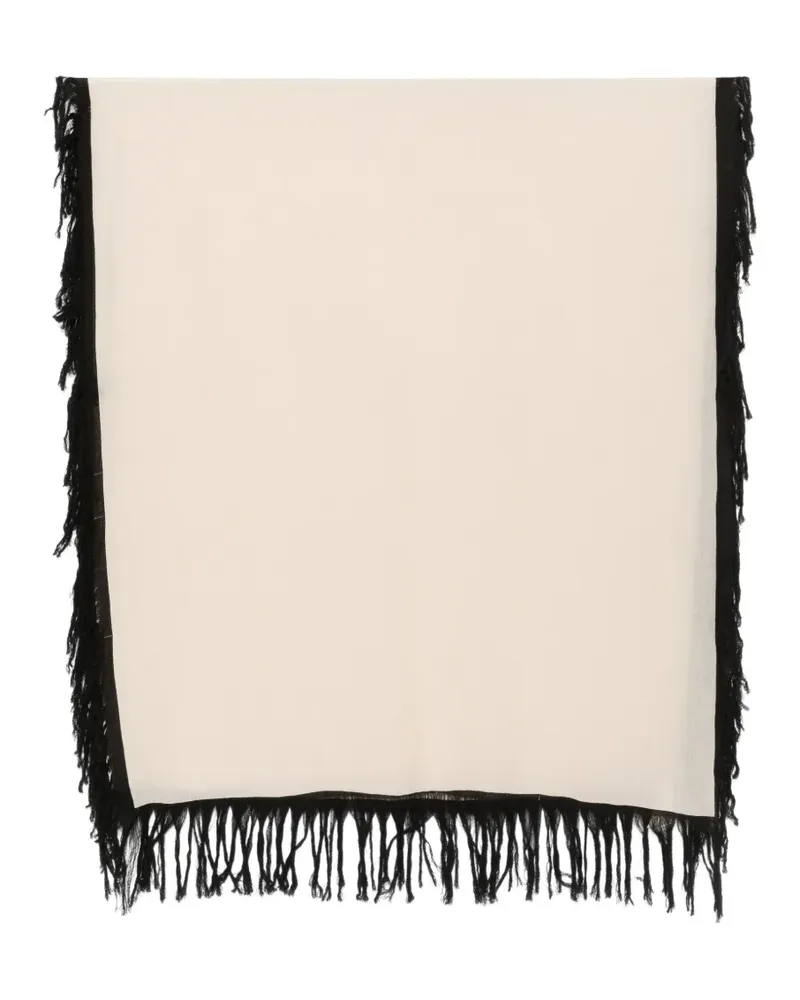 By Malene Birger Fringah fringed scarf - Nude Nude
