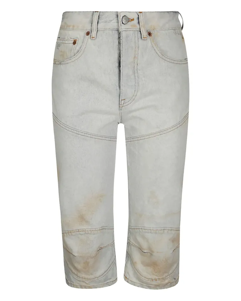 Maison Margiela Shorts mit Distressed-Optik - Blau Blau