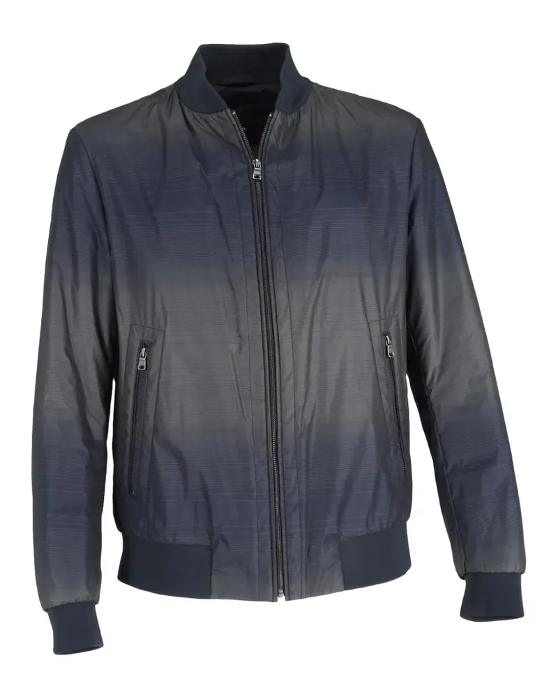 HUGO BOSS gradient-effect bomber jacket - Blau Blau