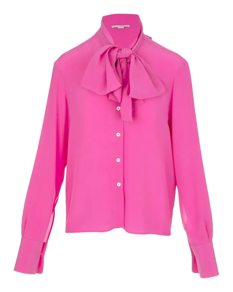 Stella McCartney Hemd mit Schleifenkragen - Rosa Rosa