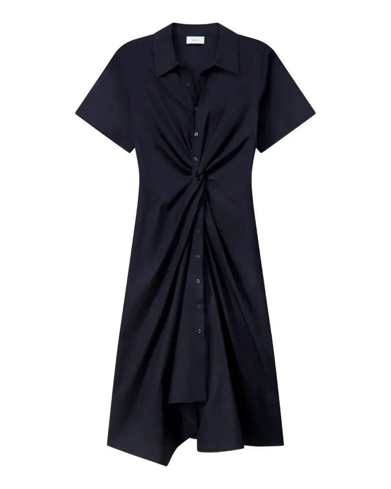 A.L.C. Ana Midi-Hemdkleid mit Twist-Detail - Schwarz Schwarz