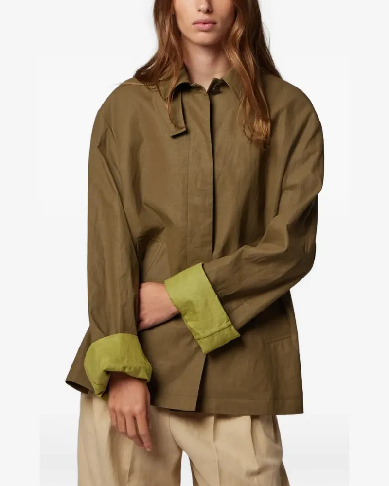 Paul Smith Jacke mit Kontrastbündchen - Braun Braun