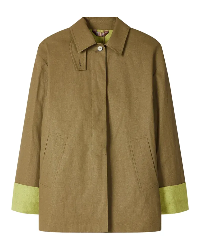Paul Smith throat-latch contrast-cuff jacket - Braun Braun