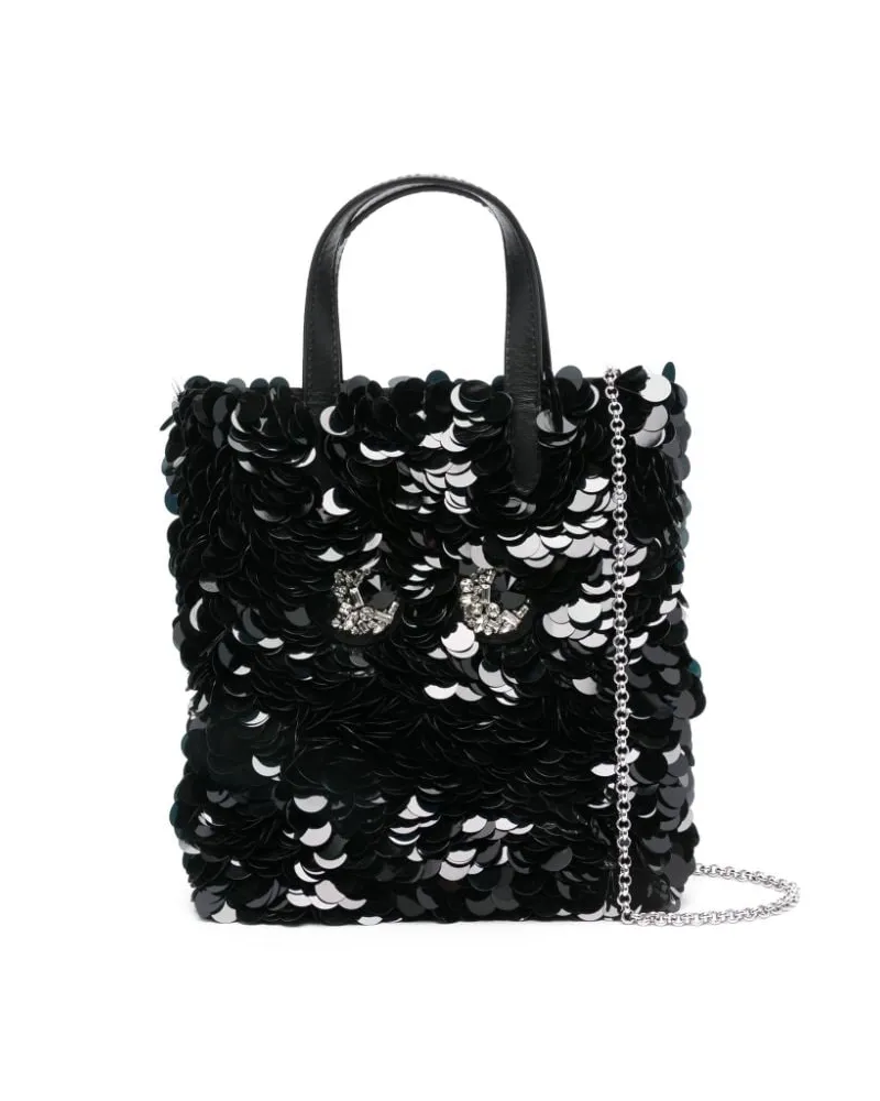 Anya Hindmarch Mini Eyes Shopper - Schwarz Schwarz