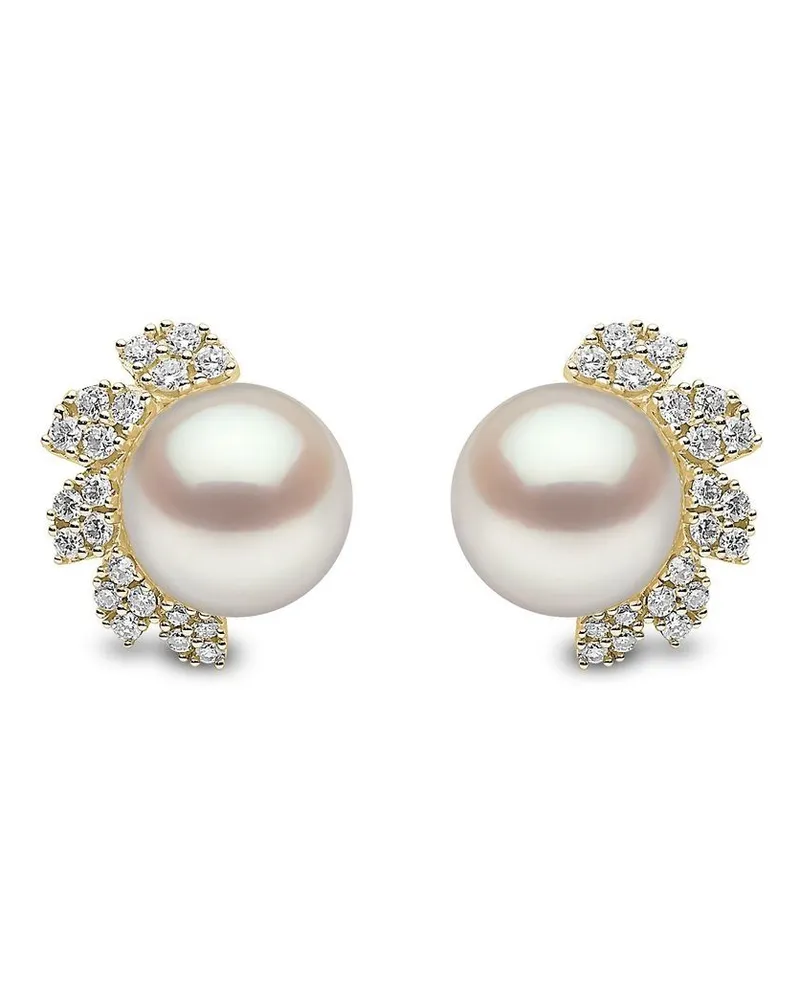 YOKO London 18kt Gelbgoldohrstecker mit Diamanten Gold