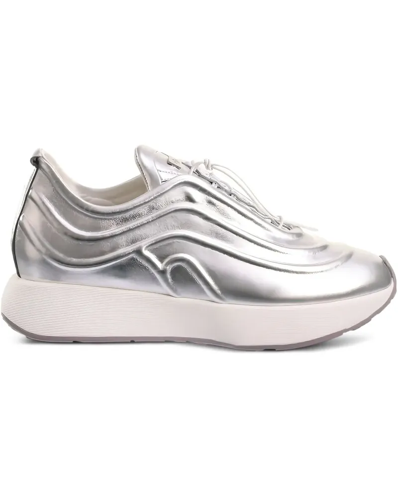 Högl Fin Sneakers im Metallic-Look - Silber Silber